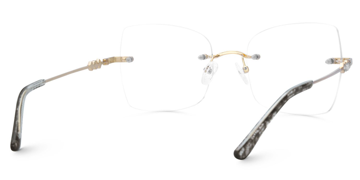 Tierney Designer Butterfly Metal Rimmed Spectacles  | ZEELOOL UK3