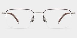 Carson Rectangle Black Glasses0