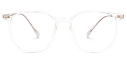 Bianca Geometric Clear Glasses0