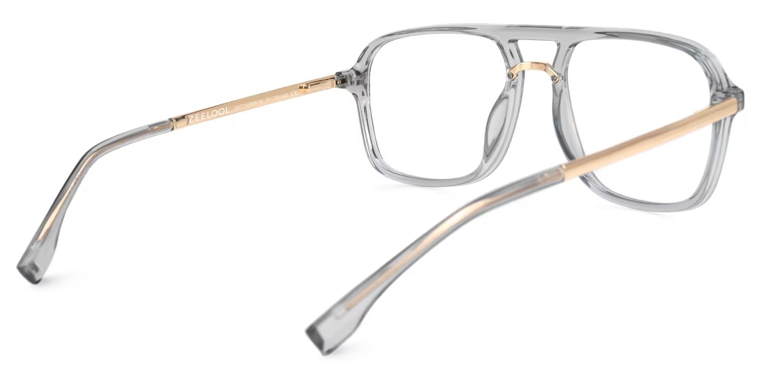 Aviator Kilworth Gray Glasses deals -Zeelool Glasses4