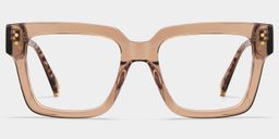 Caius Square Beige Glasses0