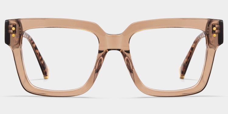 Caius Square Beige Glasses