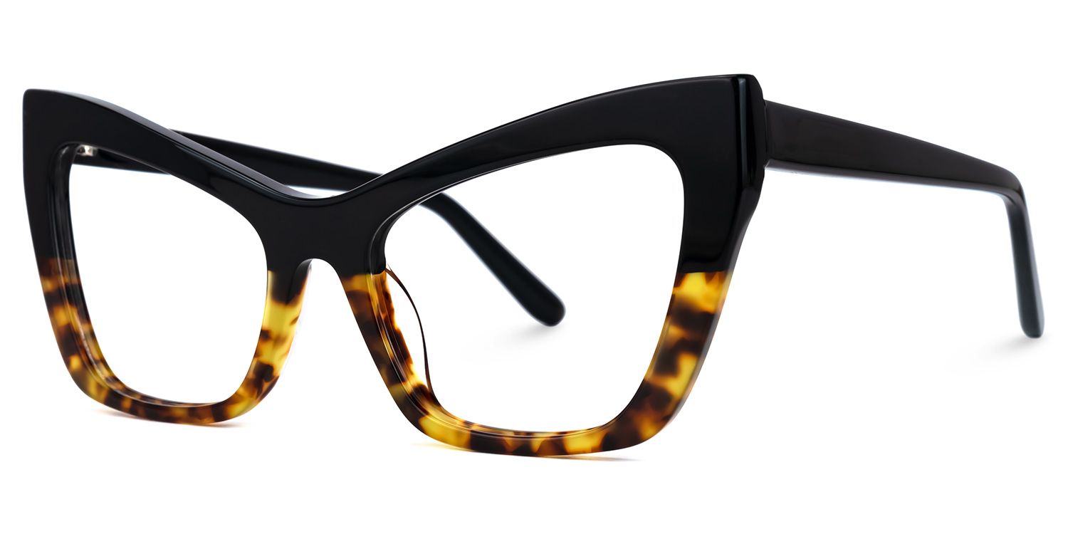 Driscoll Cateye Yellow-Tortoise Glasses | ZEELOOL UK1