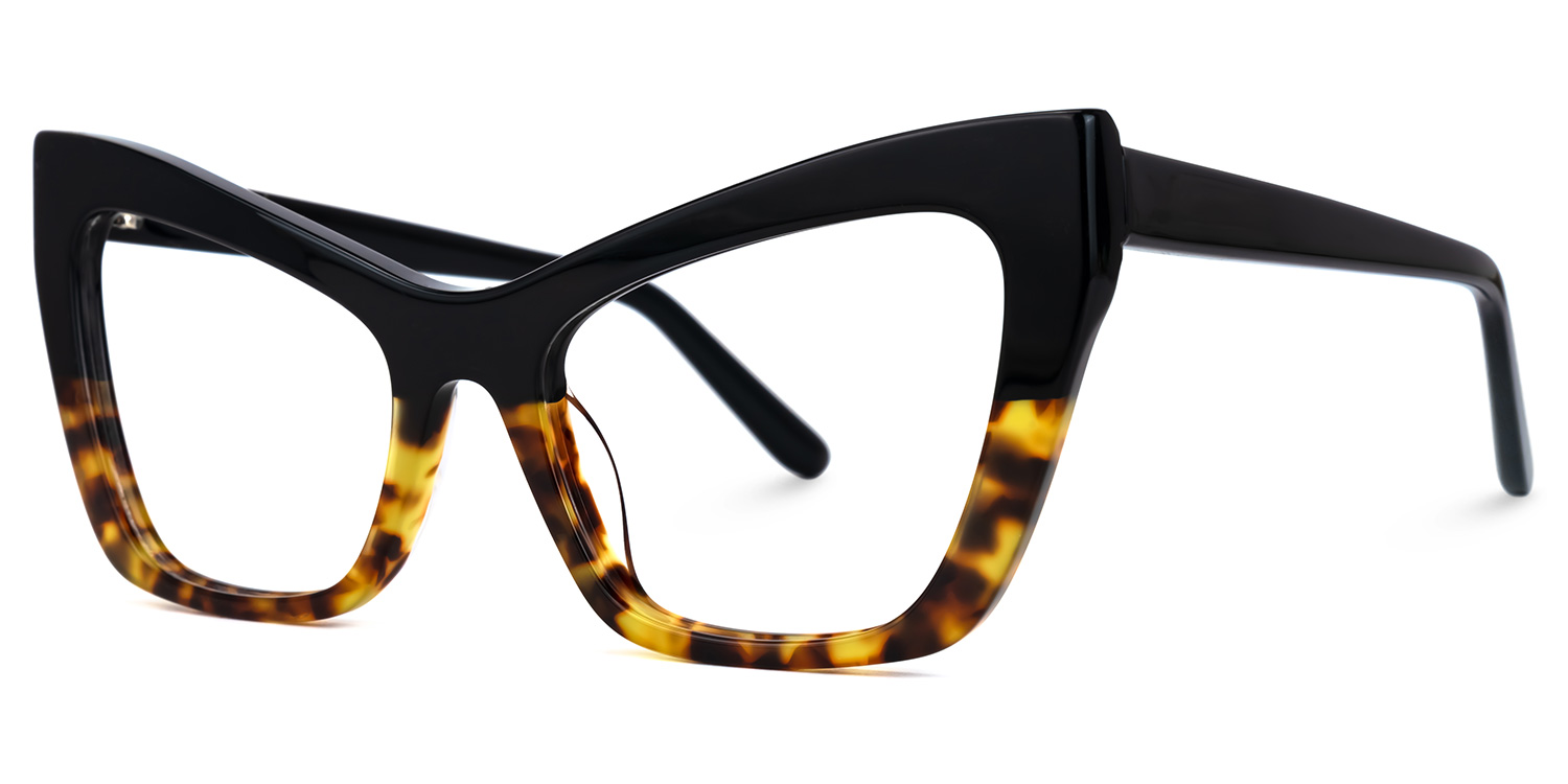 Driscoll Cateye Yellow-Tortoise Glasses | ZEELOOL UK1