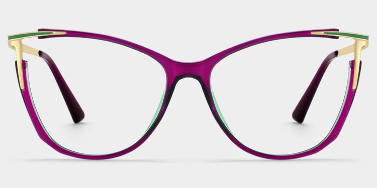 Yomary Cateye Purple Glasses
