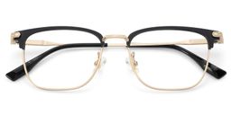 Barrett Browline Gold Glasses2