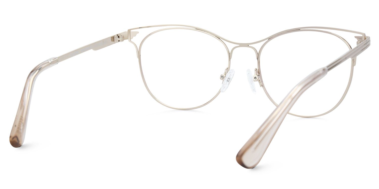 Round Metal Frame Glasses for High Prescription - Bahner3