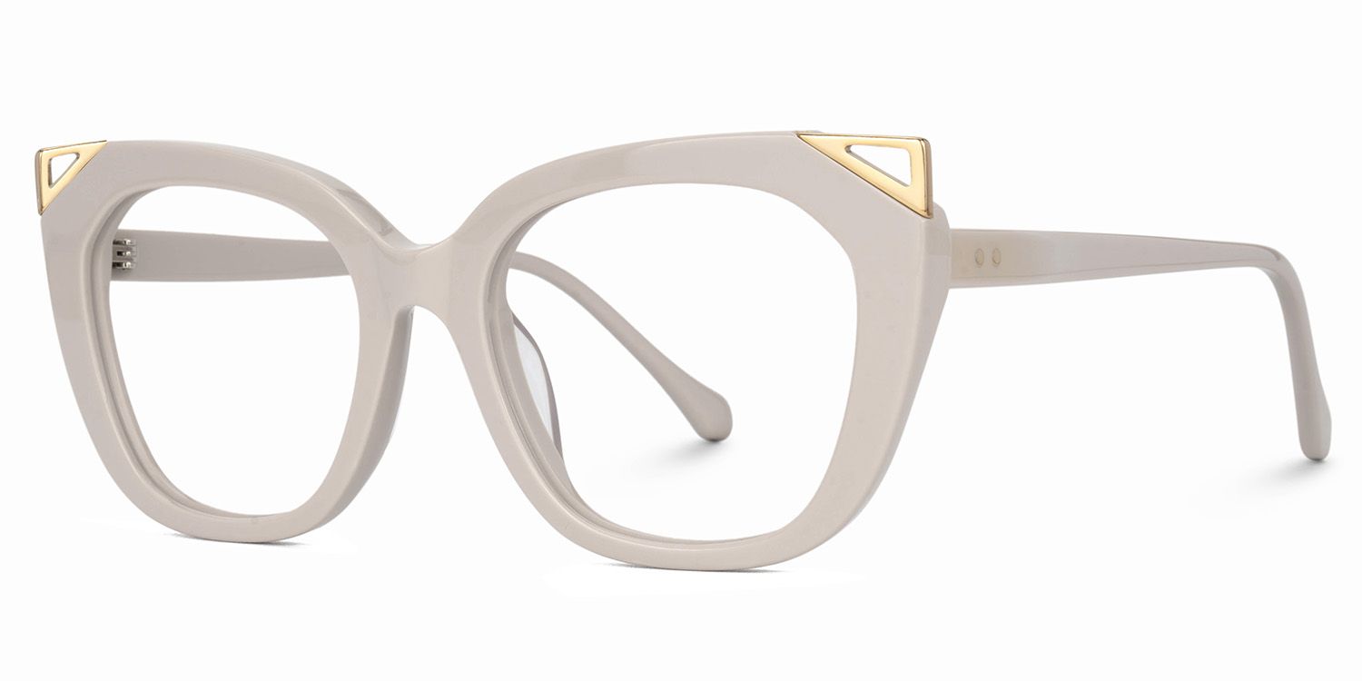 Hellena Cateye Matte Gray Glasses for Ladies | ZEELOOL UK1