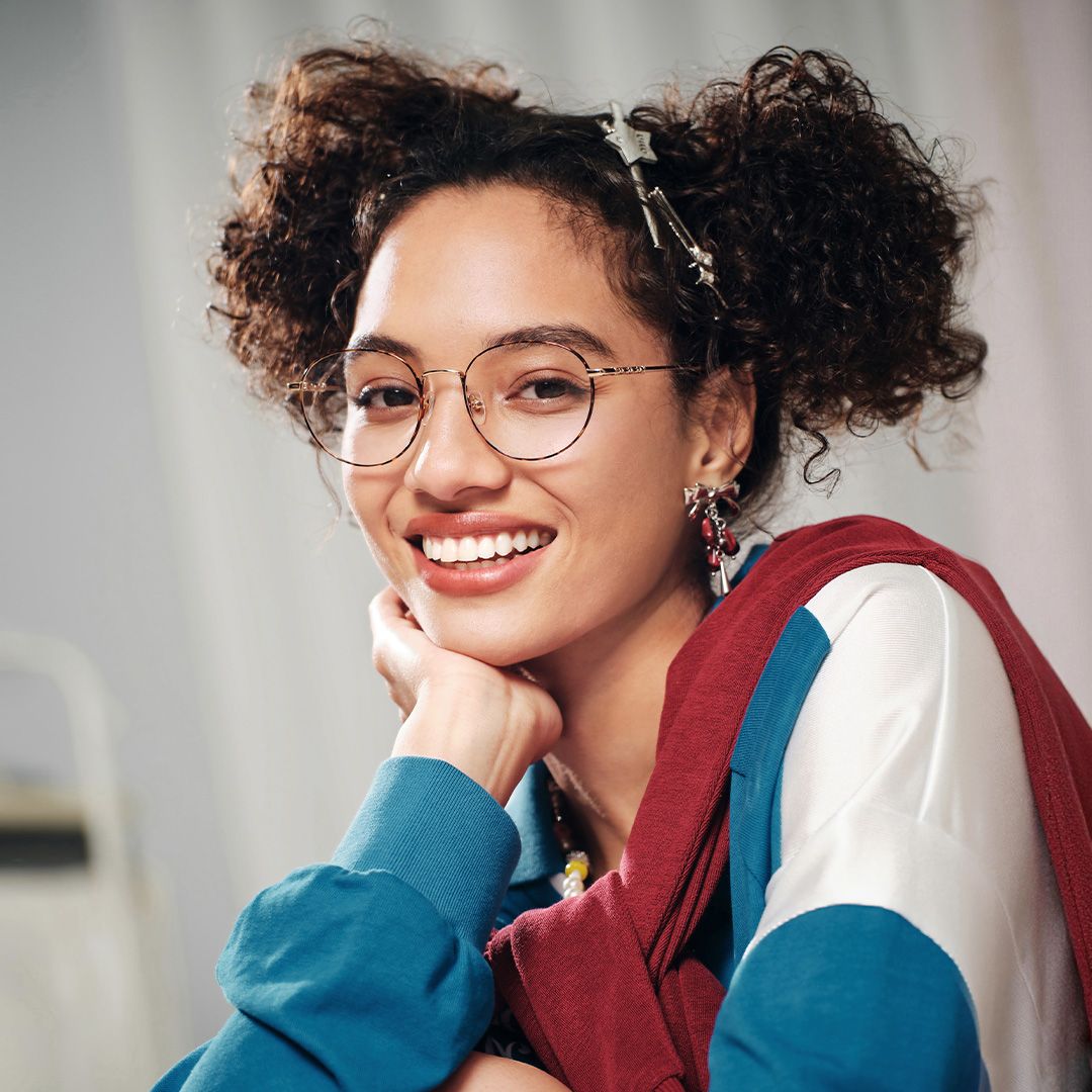 Ian Tortoise Frame Glasses with Round Frame Online | ZEELOOL8
