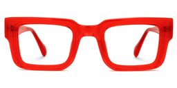 Glaucia Square Red Glasses0