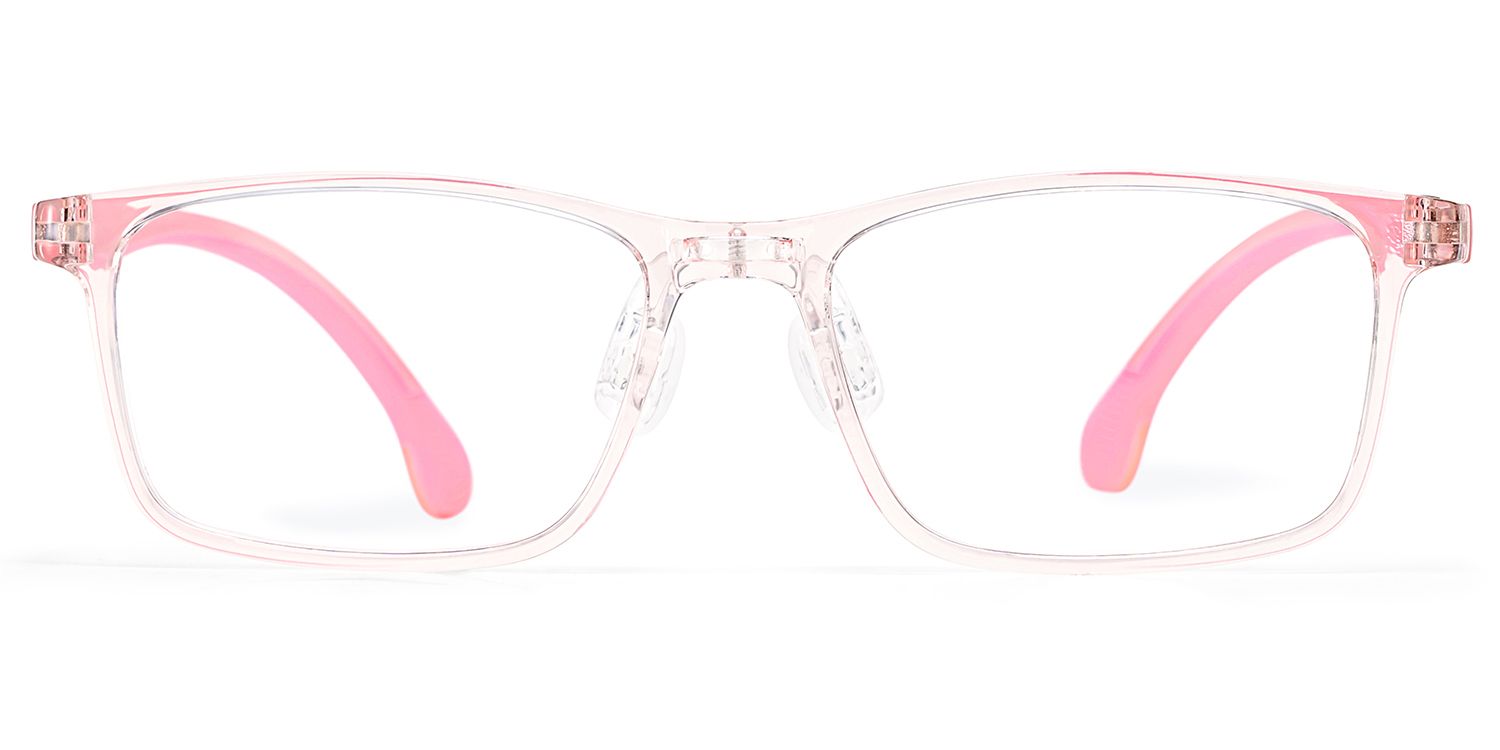 Sunny Rectangle Pink Frame Eyeglasses for Tween0
