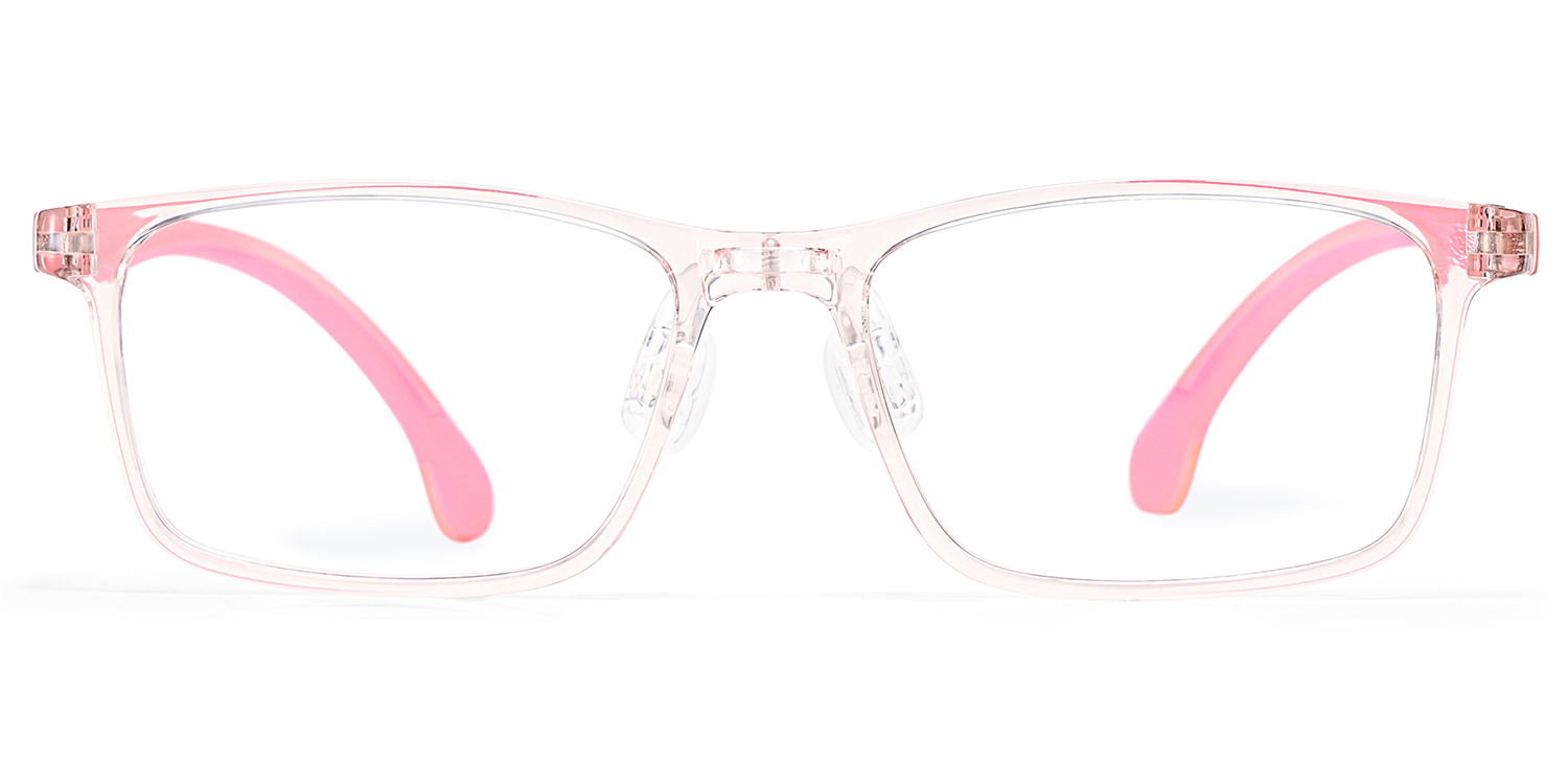 Sunny Rectangle Pink Frame Eyeglasses for Tween0