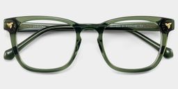 Heather Square Green Glasses2