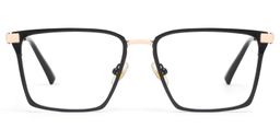 Finn Rectangle Black Glasses0
