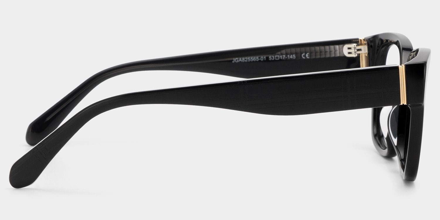 Blake Black Square Glasses | Varsity Athleisure Essential3