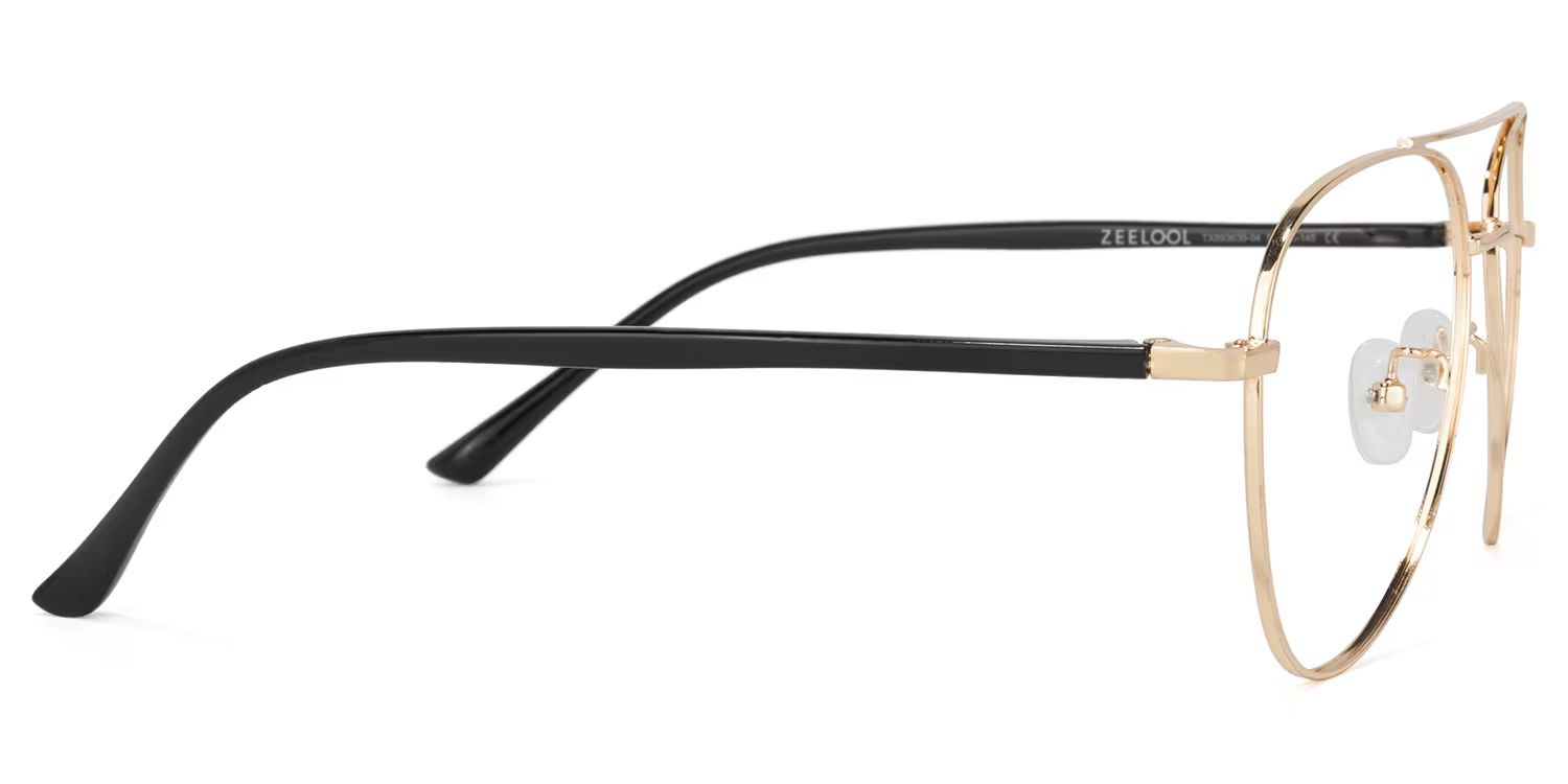 Paige Aviator Gold Glasses | ZEELOOL UK3