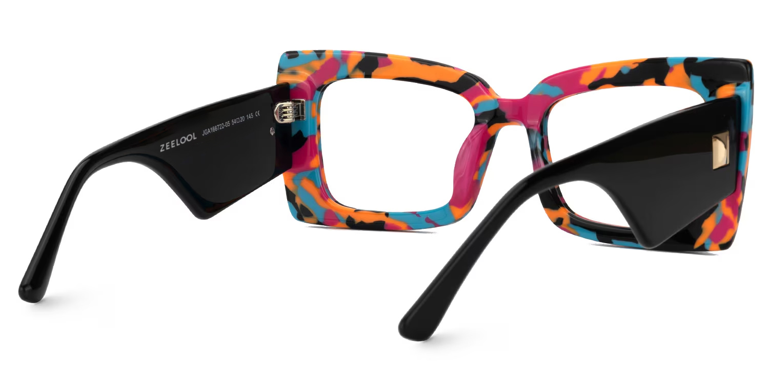 Mitia Rectangle Multicolor Glasses3