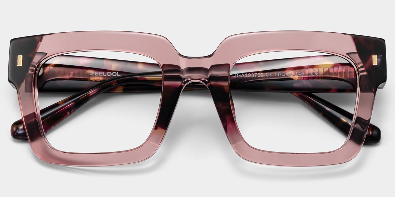 Sarah purple square frame glasses Online | ZEELOOL1