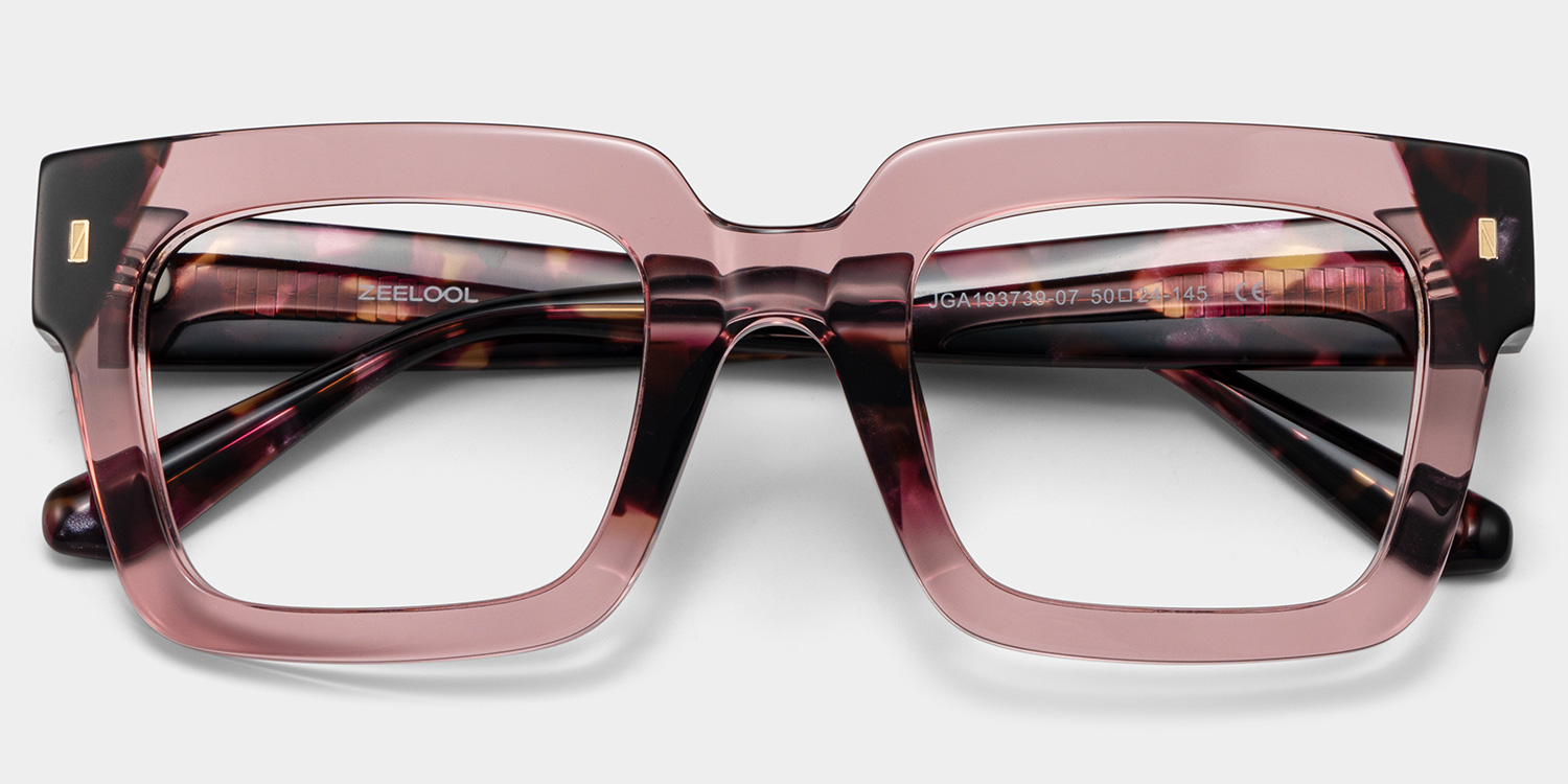 Sarah purple square frame glasses Online | ZEELOOL1