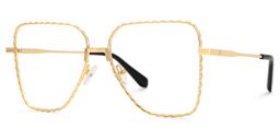 Alisandra Aviator Gold Glasses1