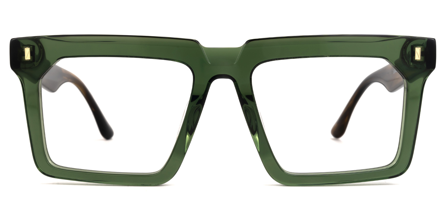 Moreland Rectangle Green Glasses0