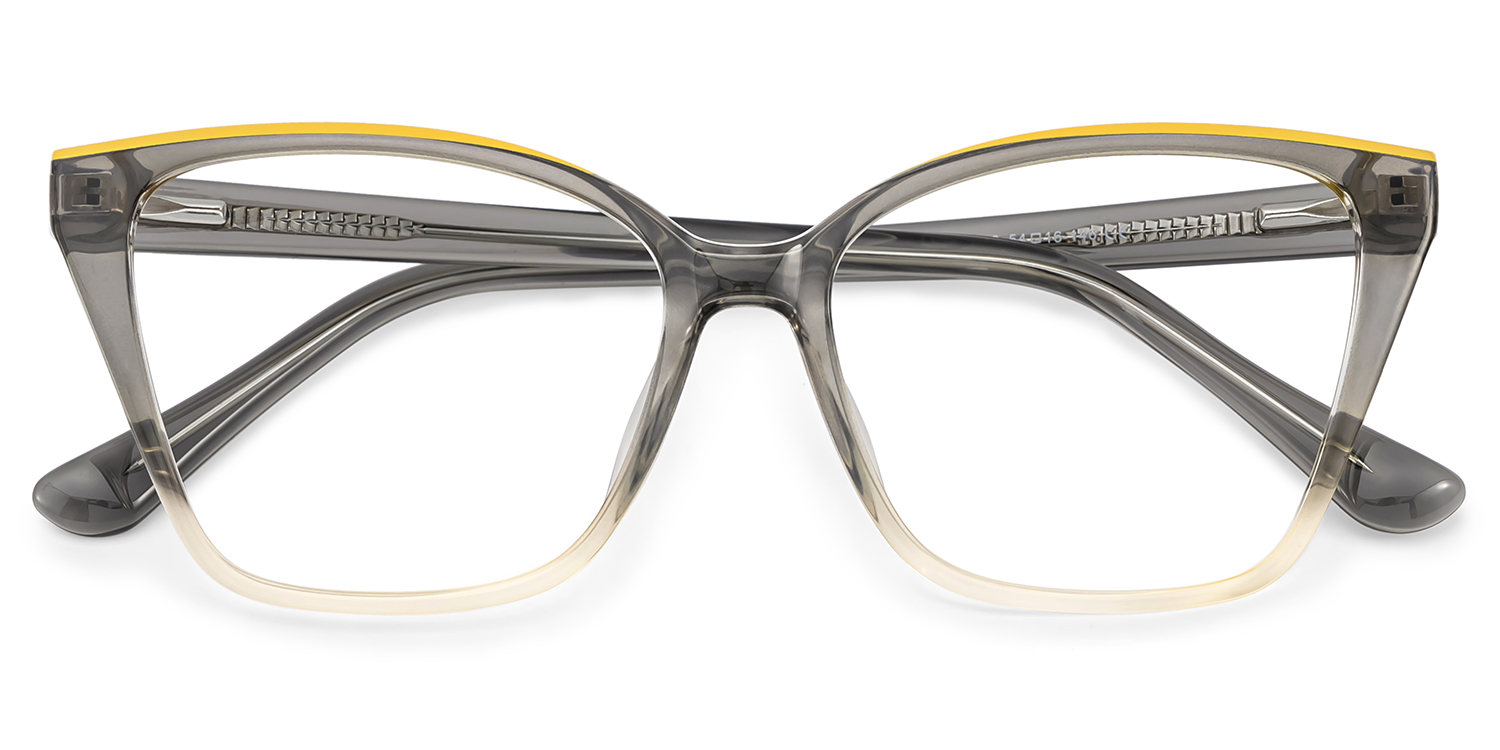 Sienna Grey Butterfly Prescription Glasses | ZEELOOL UK2