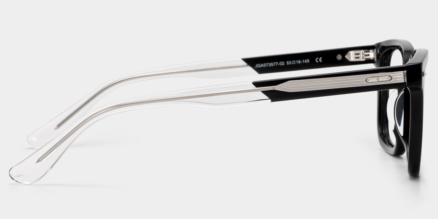 George Black Rectangle Eyeglass Frames for Men | ZEELOOL4