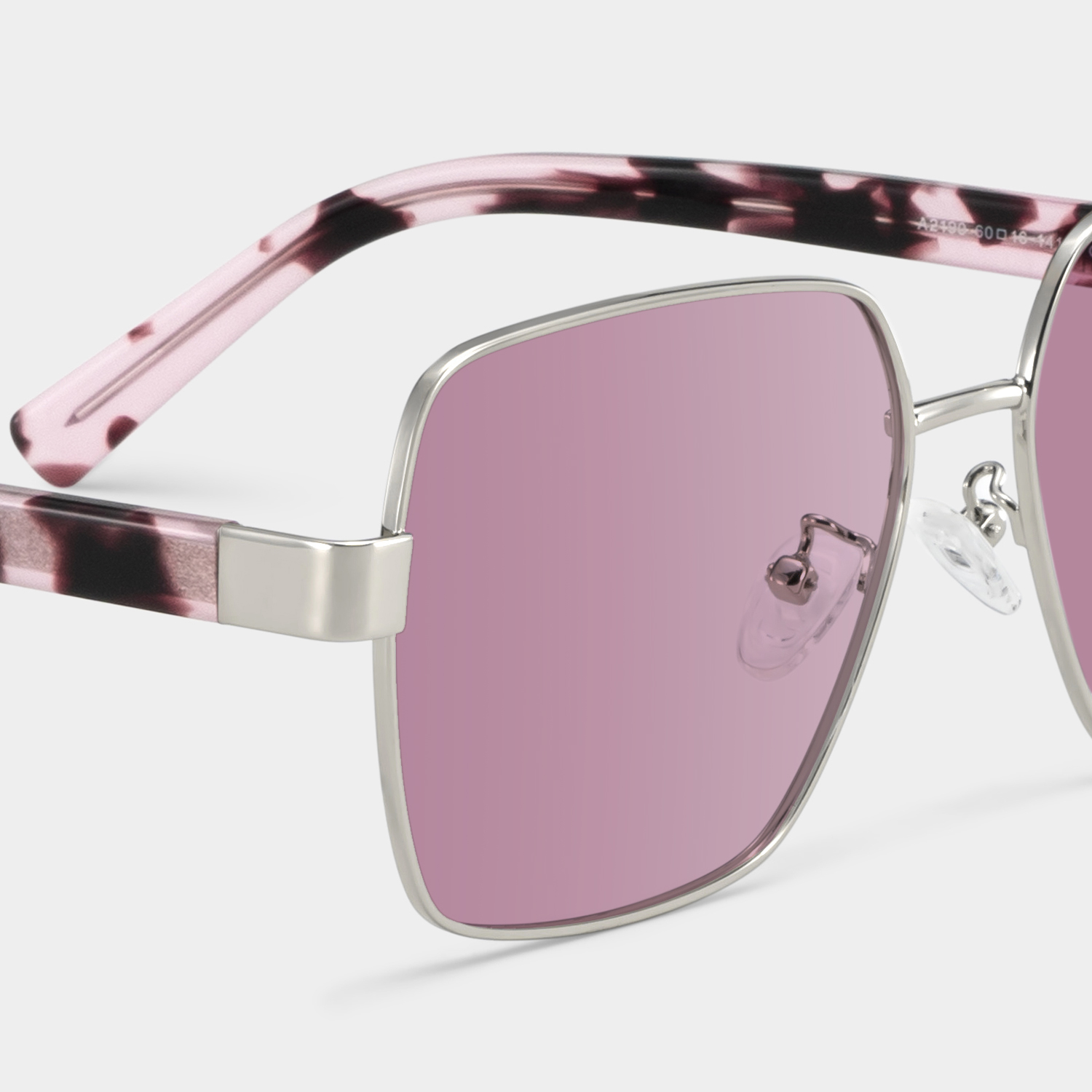 Sahara Square Purple Polarized Sunglasses4