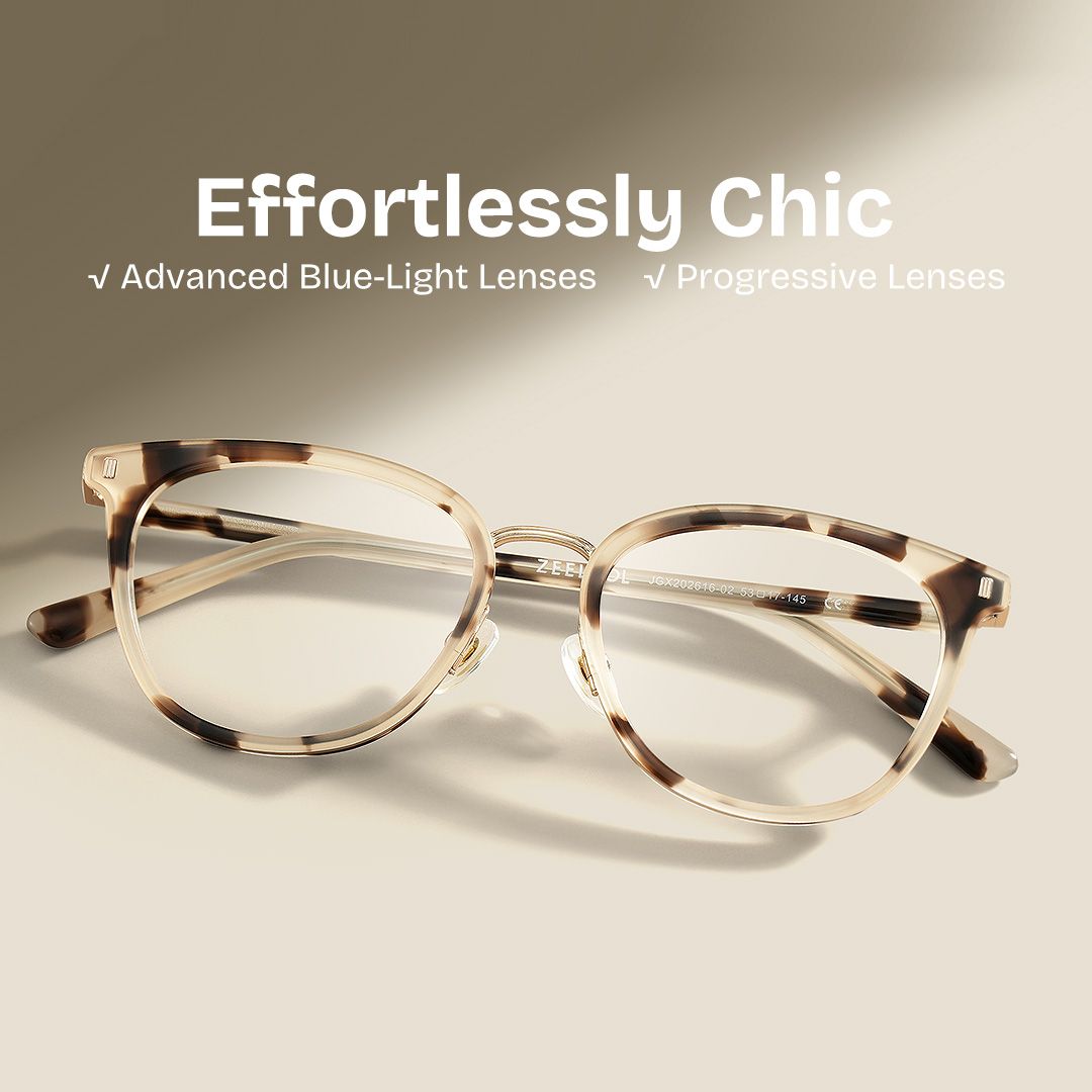 Caden Eyeglasses in Round Tortoise Frame | ZEELOOL UK0