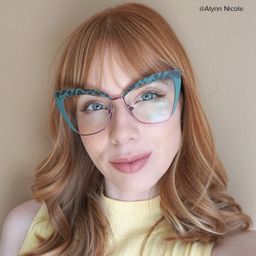 Luperon Cateye Dark-Green Glasses5