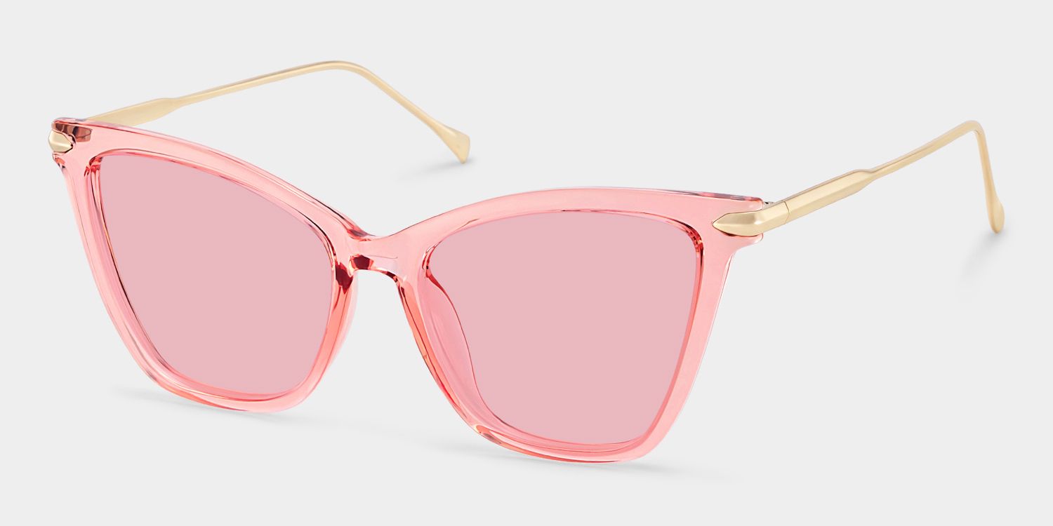 Hilary Tr90 Pink Butterfly Frame Sunglasses | ZEELOOL UK2