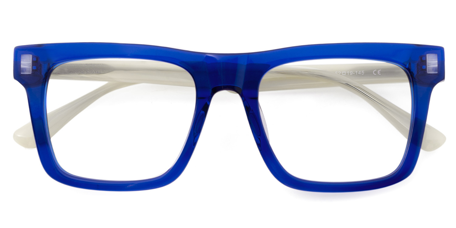 Square Blue Glasses For Men | ZEELOOL UK3