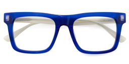 Matthews Blue Square Glasses3