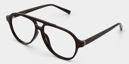 Drew Dark Brown Aviator Glasses2
