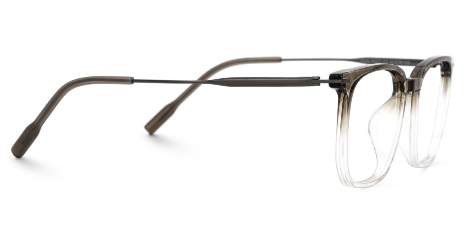 Varlox Brown-Clear Reanglcte Frame Glasses Online | ZEELOOL UK2