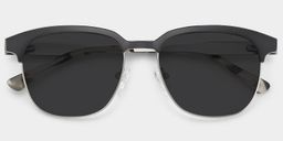 Wren Dark-Gray Browline Sunglasses1