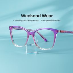 Gage Butterfly Purple Glasses0