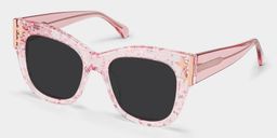 Minfia Square Pink Glasses3