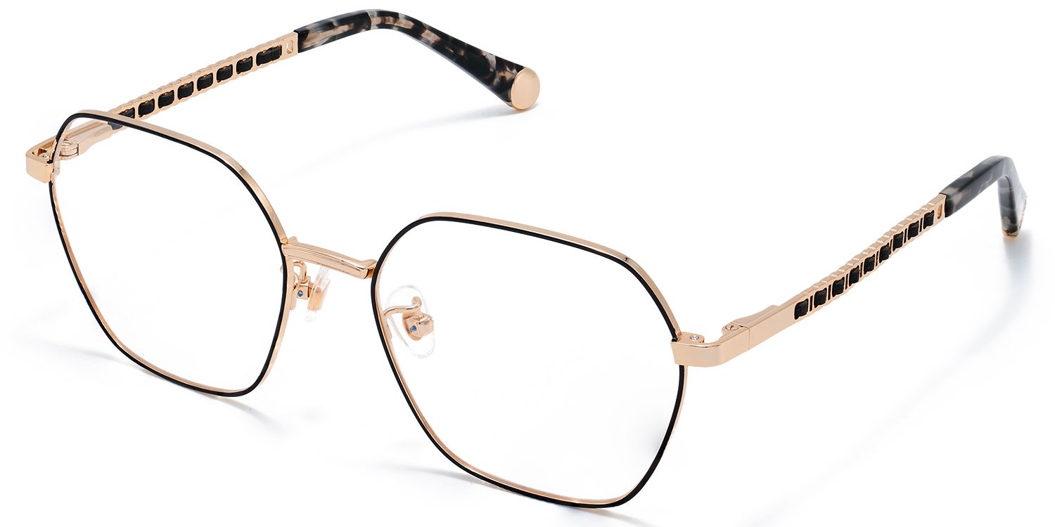 Hexagon Glasses On Round Face3