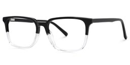 Barnhill Square Black-Clear Glasses1