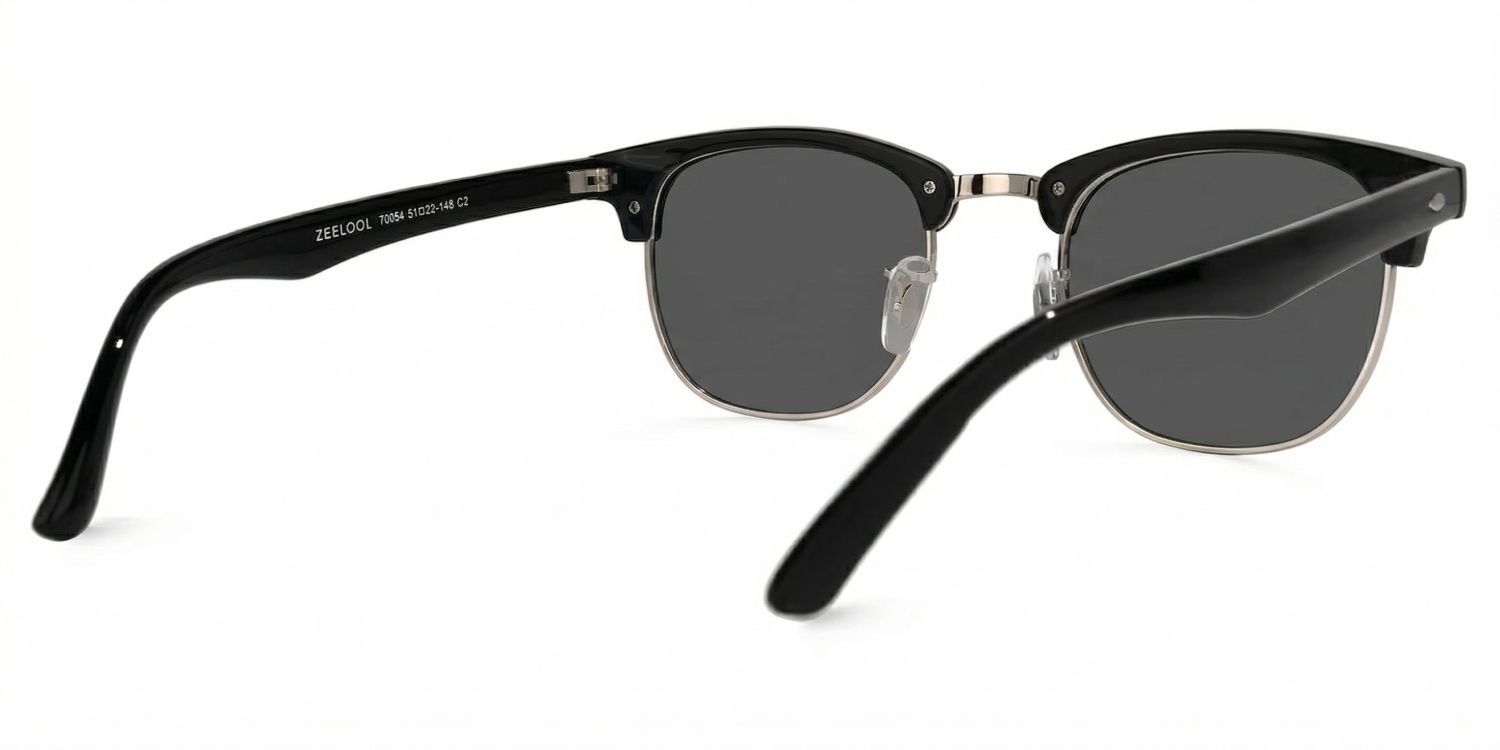 Hacker Browline Black Glasses | Zeelool Glasses3