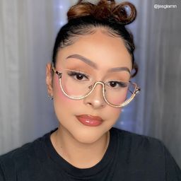 Sparkle Gold Cat eye Glasses7