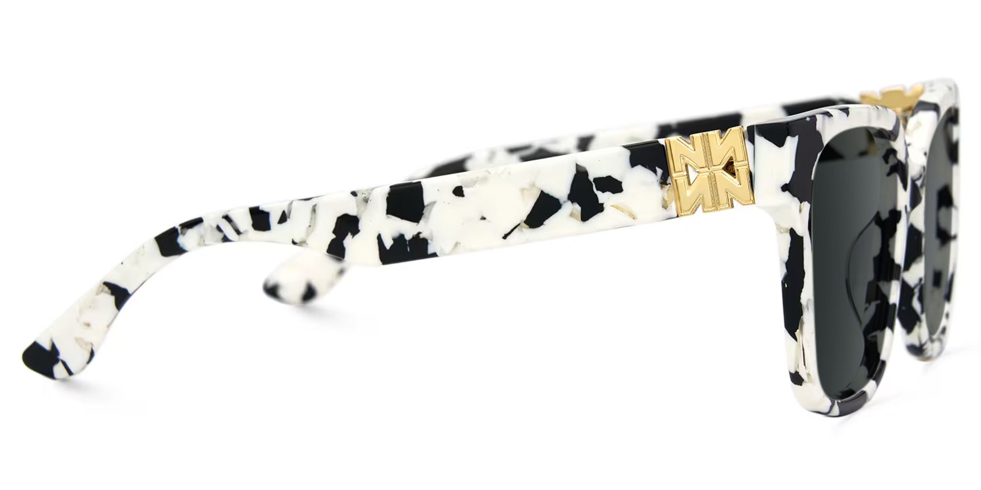 Kerri Wide Cow Print Sunglasses with Square Frames | ZEELOOL UK2