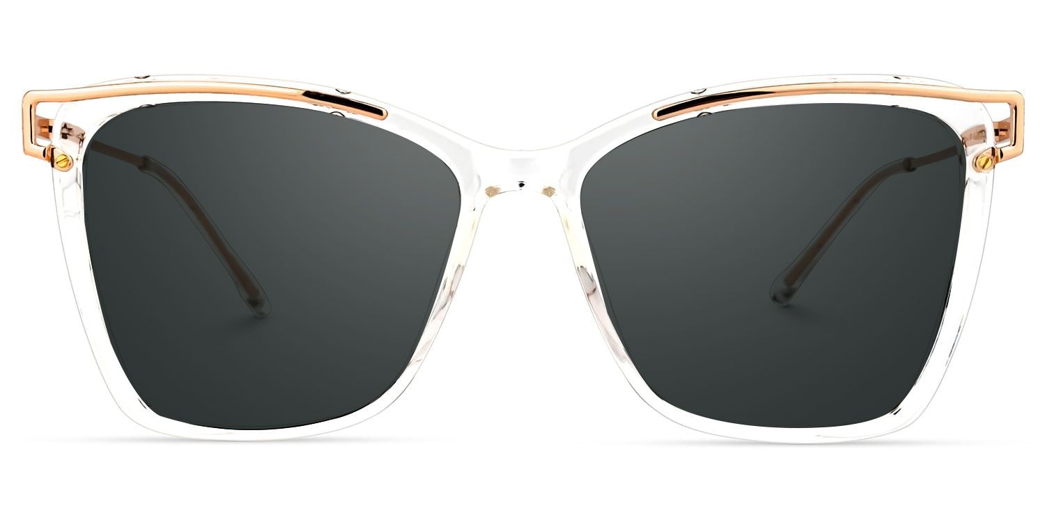 Krystle Square Clear Full Rim Sunglasses | ZEELOOL UK0