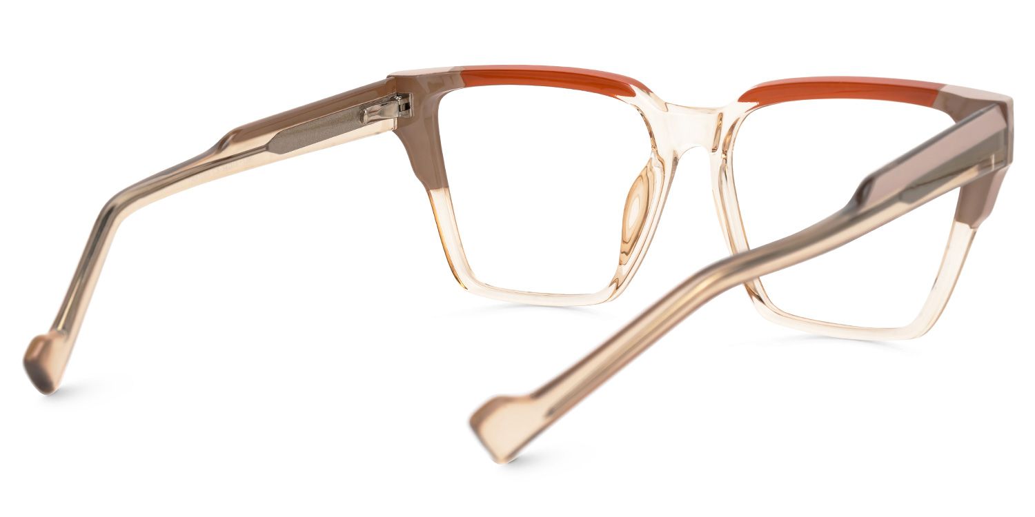 Crozier Square Beige Eyeglasses & Glasses Frames3