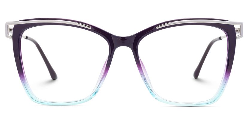 Krystle Square Purple-Blue Glasses