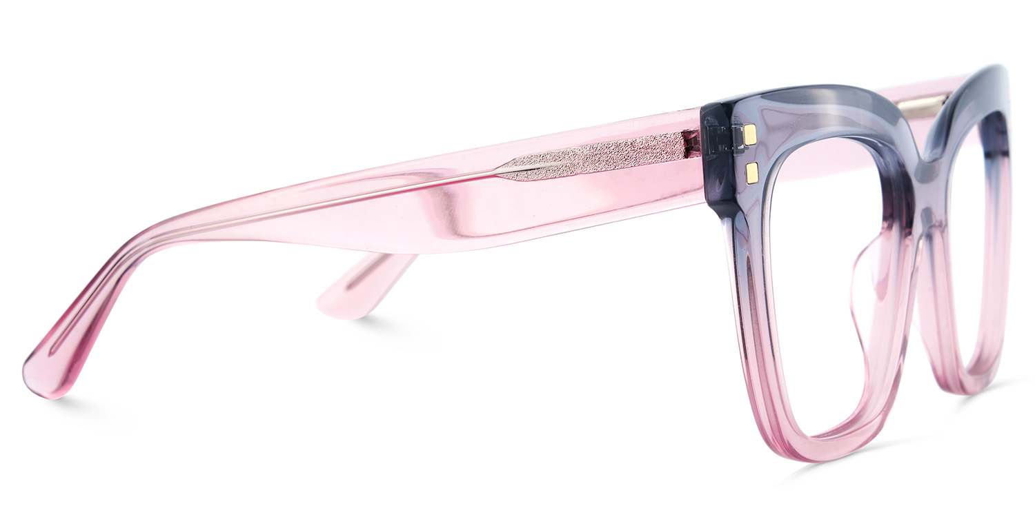 Minguela Square Gray Pink Glasses4