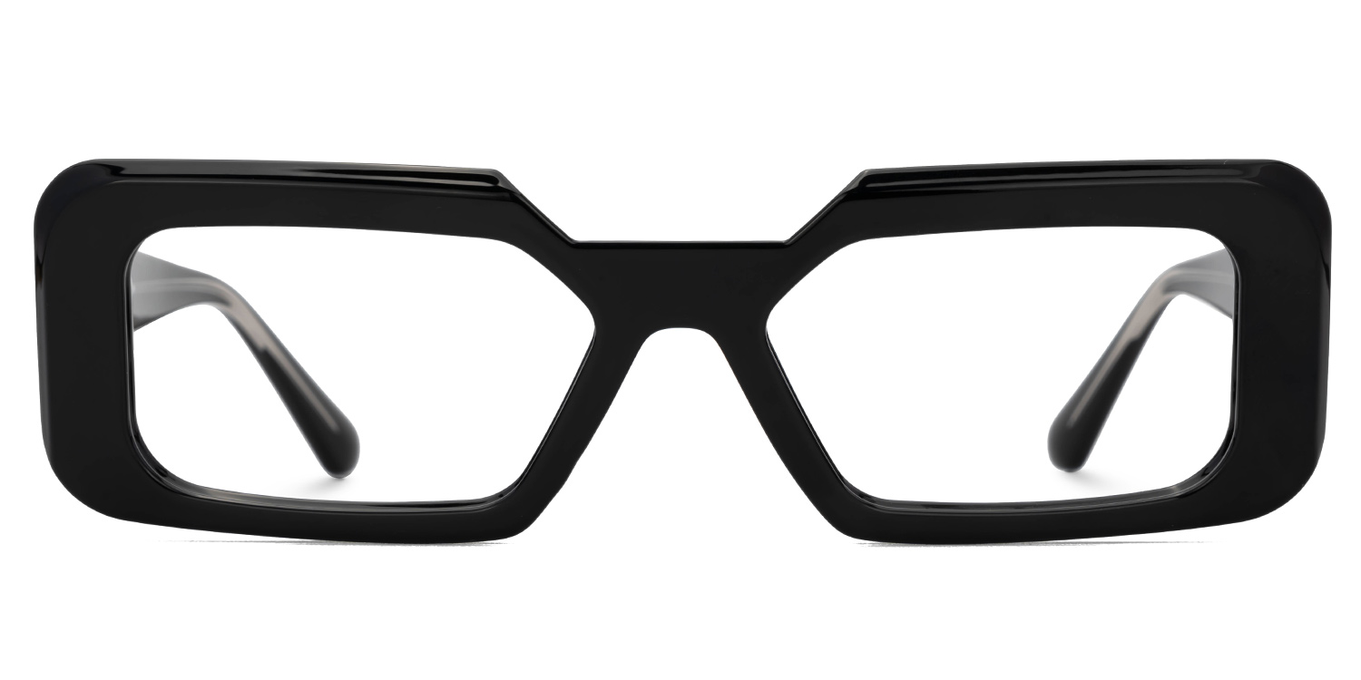Tasew Rectangle Black Glasses0