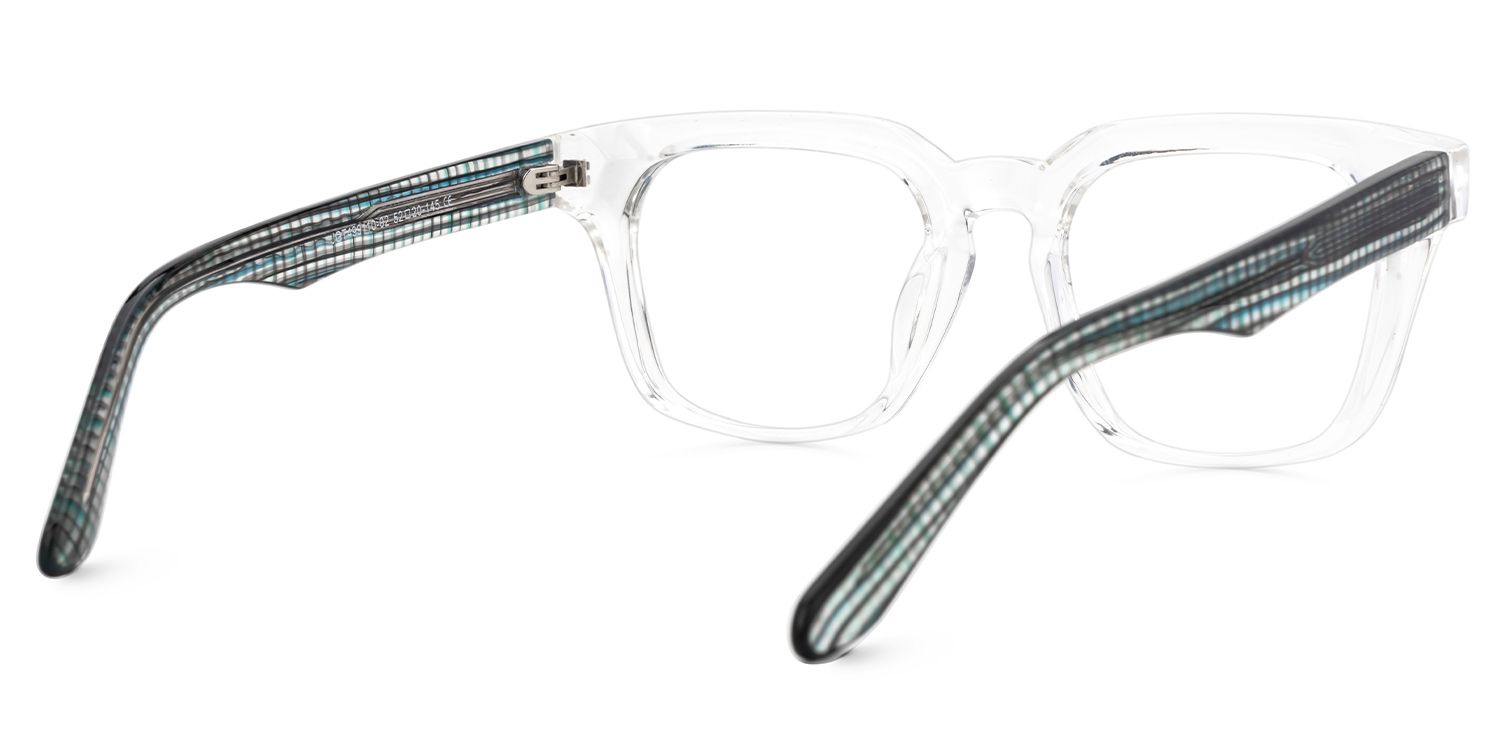 Clear TR90 Square Eyeglasses- Blevins3