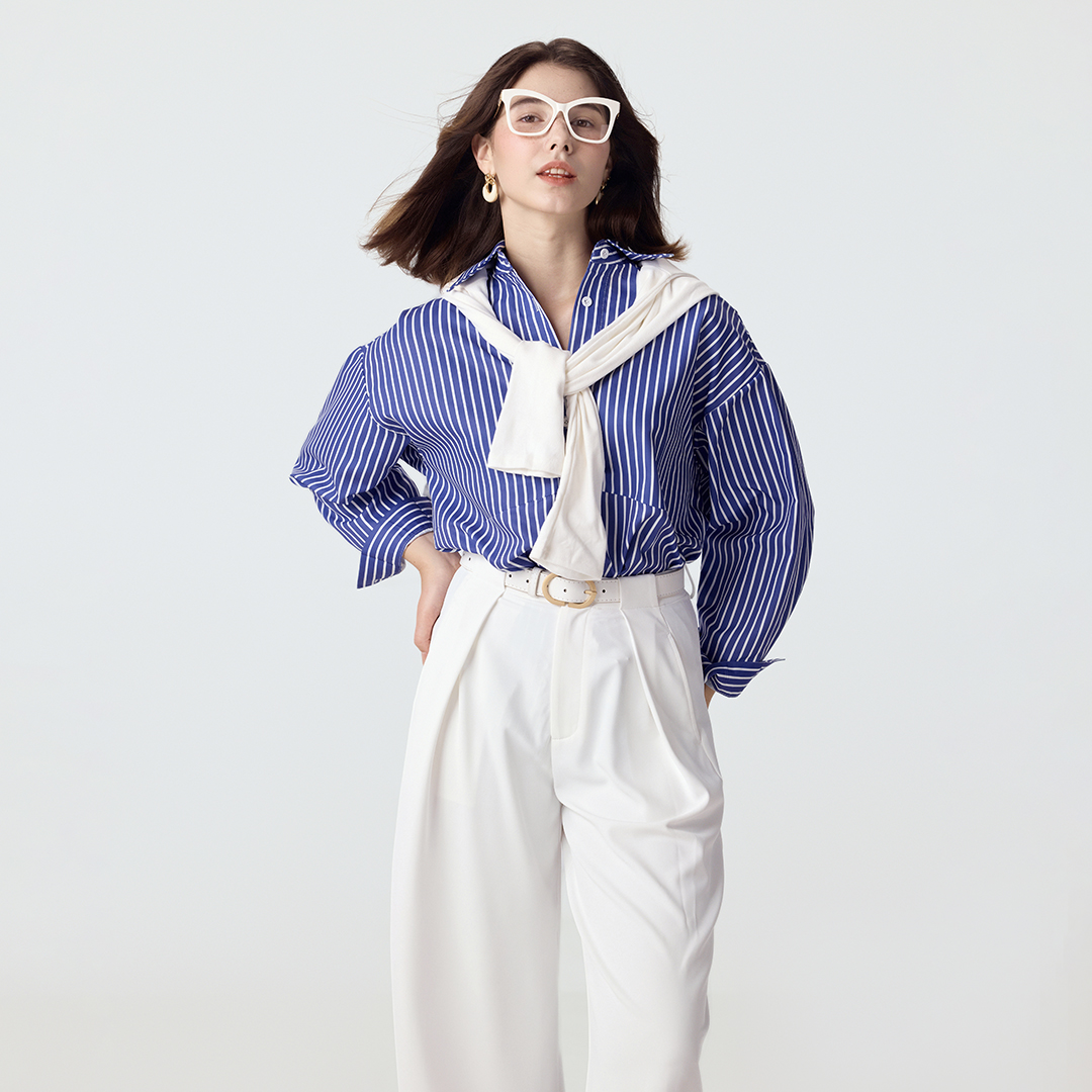 Elida Big White Glasses on sale | ZEELOOL UK7